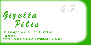 gizella pilis business card